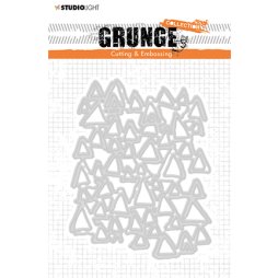 StudioLight Grunge Stanzschablone - Dreieck Dreiecke Muster Mauer Wand Vintage