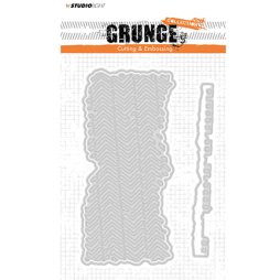 StudioLight Grunge Stanzschablone - Reifen Muster Auto Pfeile Stra&szlig;e Hintergrund