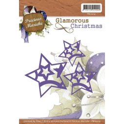 Precious Marieke Stanzschablone Weihnachten Sterne mit...