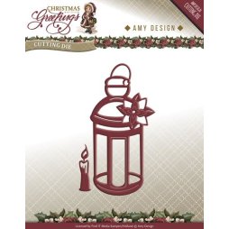 Amy Design Stanzschablone Weihnachten - Kerze Laterne...