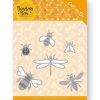 Jeanines Art Stanzschablone - Biene Honig Fliegen Libelle Wespe K&auml;fer Fliege