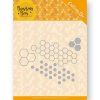 Jeanines Art Stanzschablone - Honig Waben Bienenwaben Biene Imker Bienen Hexagon