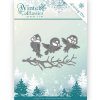 Jeanines Art Stanzschablone Weihnachten - V&ouml;gel Ast Baum Winter Christmas Vogel