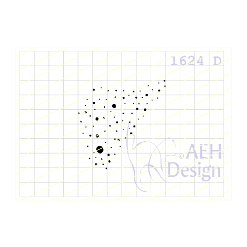 AEH Design Gummistempel 1624D - Hintergrund Kreise Kreis Punkt Punkte