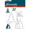 StudioLight Favourites Stanzschablone - Weihnachten Tannenbaum Wald Winter Haus