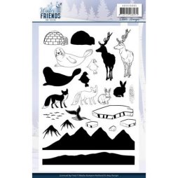 Amy Design Clear Stamps - Winter Tiere Hirsch Fuchs Hase...