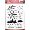 Jeanines Art Stempel Clear Stamps - Weihnachten Landschaft Zahlen Kugel Schnee