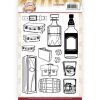 Yvonne Creations Clear Stamps - Whiskey Alkohol Eis Glas Fass Koffer G&uuml;rtel