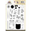 Precious Marieke Clear Stamps - Sommer Schmetterling Glas Blume Biene Bl&uuml;te