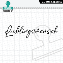 Stempel-Scheune Gummistempel 509 - Lieblingsmensch...