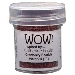 WOW! Embossingpulver Glitters Cranberry Sparkle Rot 15 ml...