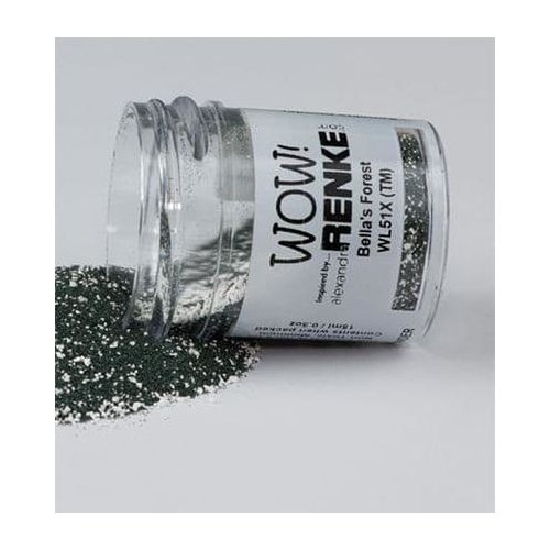 WOW! Embossingpulver Colour Blends - Forest Dunkelgr&uuml;n Silber 15 ml Pulver