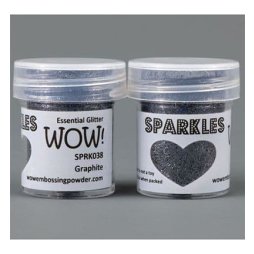 WOW! Sparkles Glitter Graphite - Grau Glitzer 15 ml...