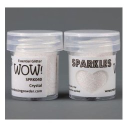 WOW! Sparkles Glitter Crystal - Wei&szlig; Glitzer 15 ml...