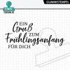 Stempel-Scheune Gummistempel 522 - Ein Gru&szlig; zum Fr&uuml;hlingsanfang f&uuml;r dich