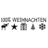 Dini Design Gummistempel 783  100% Weihnachten Rentier Stern Geschenk Tannenbaum