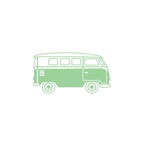 Dini Design Gummistempel 790 - Bus Van Abenteuer Reisen Camping Auto Mittel