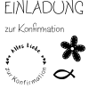 Dini Design Stempelset 5008 Konfirmation - Alles Liebe zur Konfirmation Blume