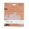 Vaessen Creative Stanzschablone MV-SS-433 Gnom Dorf Zwerg Pilze Haus Hintergrund