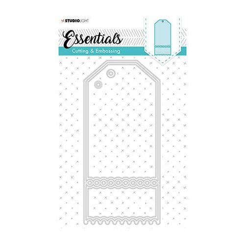 StudioLight Essentials Stanzschablone STENCILSL252 - Label Etikett Kreis Kino