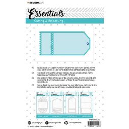 StudioLight Essentials Stanzschablone STENCILSL252 - Label Etikett Kreis Kino