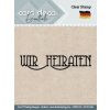 Card Deco Clear stamp Deutsch - Wir heiraten Hochzeit Liebe Mann Frau Familie