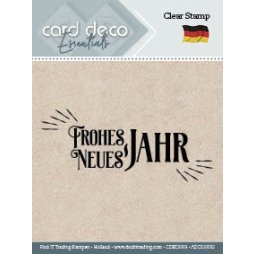 Card Deco Clear stamp Deutsch - Frohes neues Jahr Neujahr...