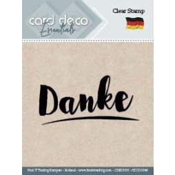 Card Deco Clear stamp Deutsch - Danke Bedanken...