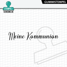 Stempel-Scheune Gummistempel 535 - Meine Kommunion Kirche...