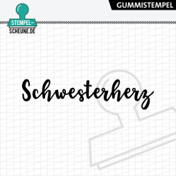 Stempel-Scheune Gummistempel 546 - Schwesterherz Familie...