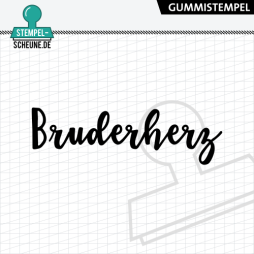Stempel-Scheune Gummistempel 547 - Bruderherz Familie...