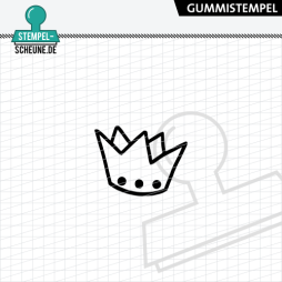 Stempel-Scheune Gummistempel 561 - Krone Prinzessin Prinz