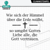 Stempel-Scheune Gummi 533 - Gottes Liebe umgibt alle Kirche Kreuz Glaube