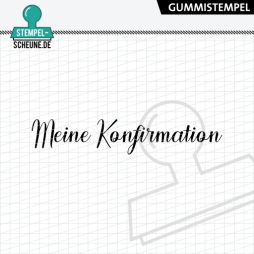 Stempel-Scheune Gummi 534 - Meine Konfirmation Kirche...