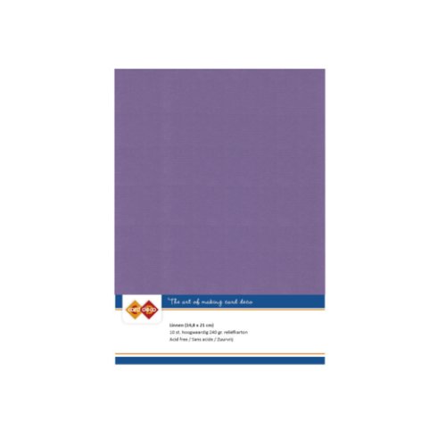 Card Deco Leinenpapier Grape Traube Lila - A5 Papier 240g/m&sup2; 10 Bl&auml;tter Basteln