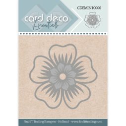 Card Deco Stanzschablone CDEMIN10006 - Blume Bl&uuml;te...