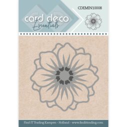 Card Deco Stanzschablone CDEMIN10008 - Blume Bl&uuml;te...