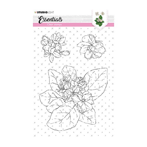 StudioLight Essentials Clear Stamp - Blume Flower Bl&uuml;te Pflanze Blatt Flower
