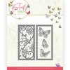 Jeanines Art Stanzschablone Butterfly Touch - Schmetterlinge 2 Rahmen Blumen