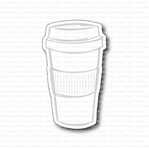 Gummiapan Stanzschablone D201011 - Kaffeebecher Kaffee Coffee to go Trinken
