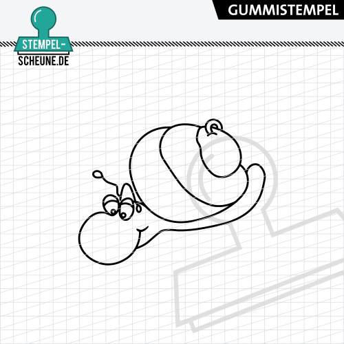 Stempel-Scheune Gummi 565 - Lomi Maffi Schnecke