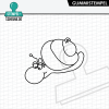 Stempel-Scheune Gummi 565 - Lomi Maffi Schnecke