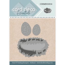 Card Deco Stanzschablone CDEMIN10014 - Vogelnest Eier...