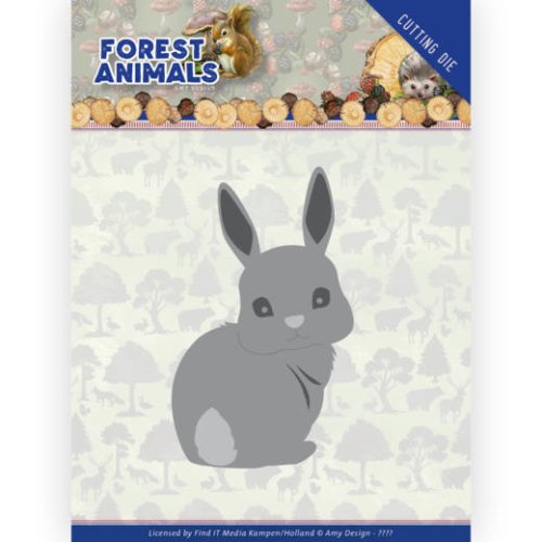 Amy Design Stanzschablone - Hase Wald Tier Ohren Rabbit Natur Bunny