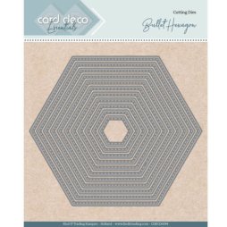 Card Deco Stanzschablone 11 St&uuml;ck - Hexagon Kontur...