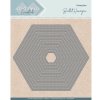 Card Deco Stanzschablone 11 St&uuml;ck - Hexagon Kontur Naht Ecken Label Badge