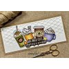 Honey Bee Stamps Stempelset - Kakao Coffee to go Kuchen Sahne Herz Tasse Stern
