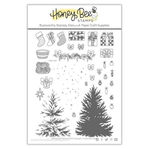 Honey Bee Stamps Stempelset - Weihnachten Weihnachtsbaum Geschenke Engel Schmuck