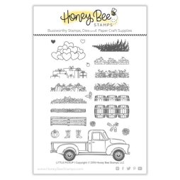 Honey Bee Stamps Stempelset - Truck Herzen Tannenbaum...