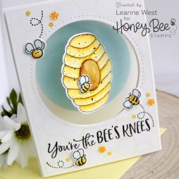 Honey Bee Stamps Stempelset - Bienenstock Biene Bienen Honig Insekt Fl&uuml;gel Tier